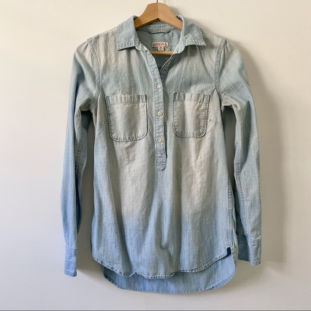 Merona Denim Top
